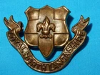 WW1 LOYAL NORTH LANCASHIRE REGIMENT BRITISH MILITARY OFFICERS CAP BADGE GENUINE