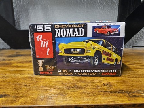 AMT 1955 Chevy Chevrolet Nomad Modellauto Bausatz Maßstab 1:25 - Factory Sealed - - Bild 3 von 5