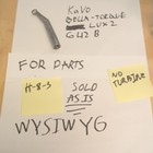 KaVo Bella-Torque LUX 2 642B High Speed Dental Handpiece For Parts H-8-3 no turb — photo 1