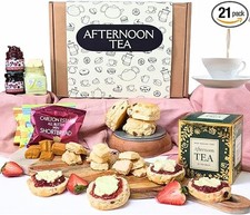 Afternoon Tea Hamper For 2 Gift Set | Luxury Treats for Women & Couples | Includ
