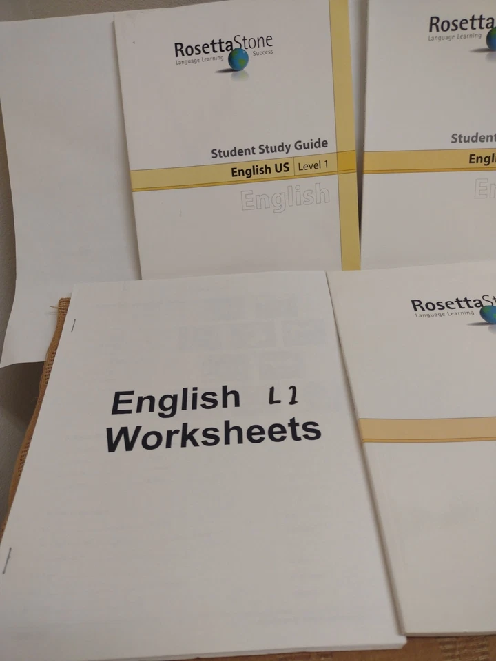 RosettaStone English US Level 1-2 Language Learning Study Guide Workbook Ans#1 - Image 2 of 4