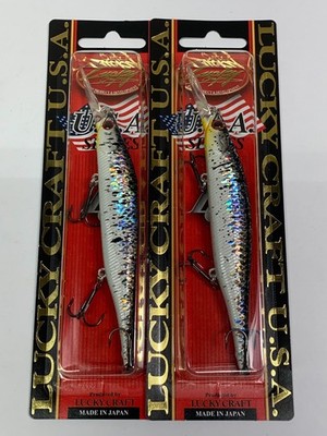 Jerkbaits by Lucky Craft, Lot of 2, Lightning Pointer 110 DD, 1/2 oz., New