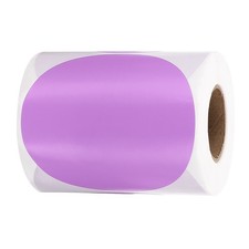 4 Inch Round Thermal Label Stickers for Business, Purple 300Pcs 