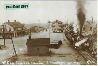O&W Ontario & Western Railroad Depot (station) at Bloomingburgh Sullivan Co. NY