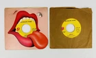 Vtg 2pc THE ROLLING STONES 45 Records “Angie/Silver Train”, “Happy/Down The Line