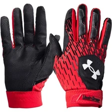 Medium HeatGear Sports Activity Gloves Black Red White Breathable Grip