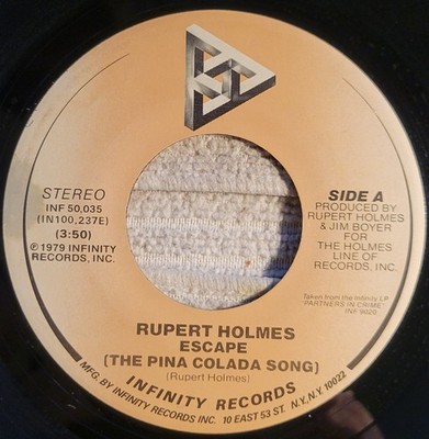 Rupert Holmes ''Escape (The Pina Colada Song) / Drop It''  weak VG+