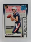 2024 Panini Donruss Drake Maye Throwback Rated Rookie #49 (RC)