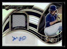 2021 Panini Select Josh Fleming Rookie Jersey Autographs Holo #/199 auto card. rookie card picture