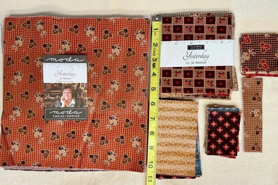 MODA  "Yesterday" Jo Morton Layer Cake & Partial Charm Pack Lot Civil War Repro - Image 4 of 4