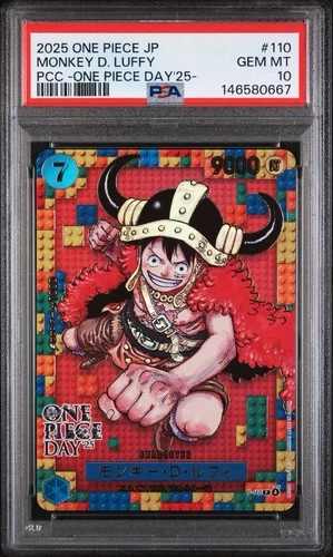 PSA 10 One Piece Card Monkey D. Luffy P-110 ONE PIECE DAY 25 Japanese