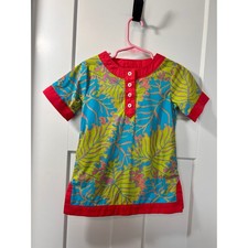 Lilly Pulitzer Jubilee Girls Tropical Swimsuit Cover-Up Dress Multicolor Size 2