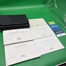 2019 Infiniti QX60 Owners Manual Quick Reference Guide With Case Included