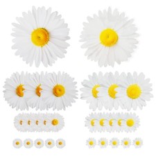 Daisy Wall Stickers Removable Flower Decal for Bedroom Living Room Bathroom