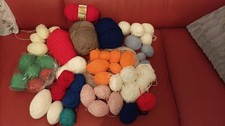 Strickgarn Konvolut bunt gemischt