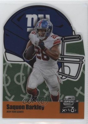 2022 Panini Contenders Optic Xs and Os Orange Prizm 45/50 Saquon Barkley 12tf