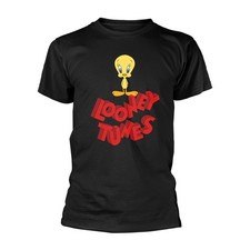 Image of Loony Tunes Tweety Logo Official Tee T-Shirt Mens