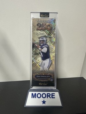 2026 Dak Prescott  4/4 Slim Gem America 250 Wildcard Jeresy Number Match!