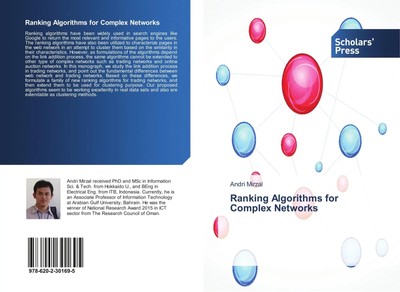 Ranking Algorithms for Complex Networks Andri Mirzal Taschenbuch Paperback 84 S.