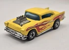 Vintage Hot Wheels 57 Chevy Yellow Red Flames Blackwall Variation 1957 Chevrolet