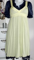 Noa Noa Tunika Kleid Dress Ginger Jersey M 38 Bird Gelb Yellow Stretch Modal