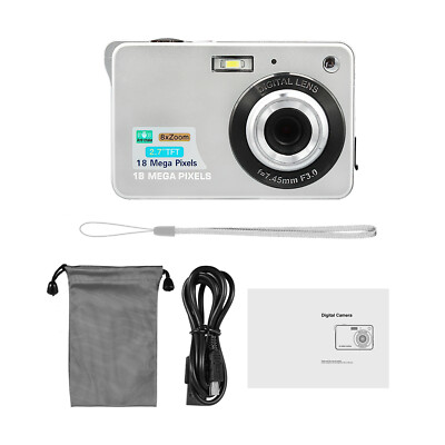 Portable 720P Digital Camera Video Camcorder 18MP Photo 8X Zoom