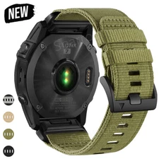 Quickfit Nylon Watch Band Strap For Garmin Fenix 8 7 7X 6 6X Pro 3 HR 5 5X Plus