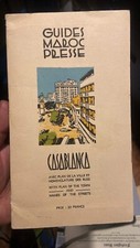Wartime 1943 Tourist Guide Book And Map Of CasaBlanca