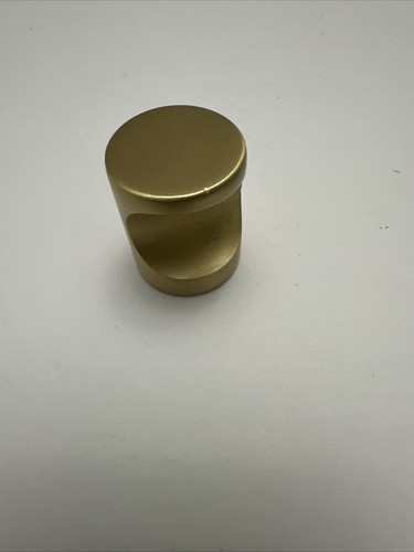 Emtek 86151US14 Contemporary 1” Cylindrical Cabinet Finger Knob -Satin Brass - Picture 3 of 8