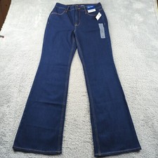 Old Navy Jeans Womens 6 Blue WOW Flare High Rise Stretch Denim NWT Classic