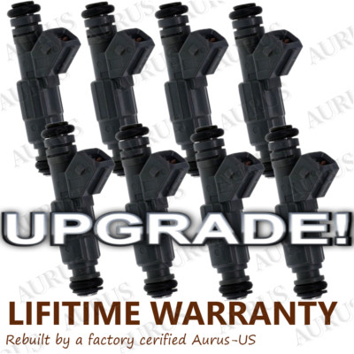 19LB UPGRADED 4 HOLE OEM 8 Bosch Fuel Injectors For 1993-2003 FORD V8 ADD MPG