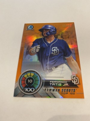 2018 Bowman Fernando Tatis Jr. orange 25