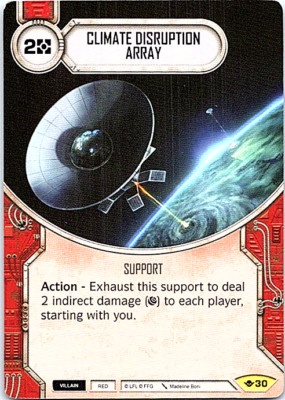 Star Wars Destiny Way Of The Force Card #30 Climate Disruption Array