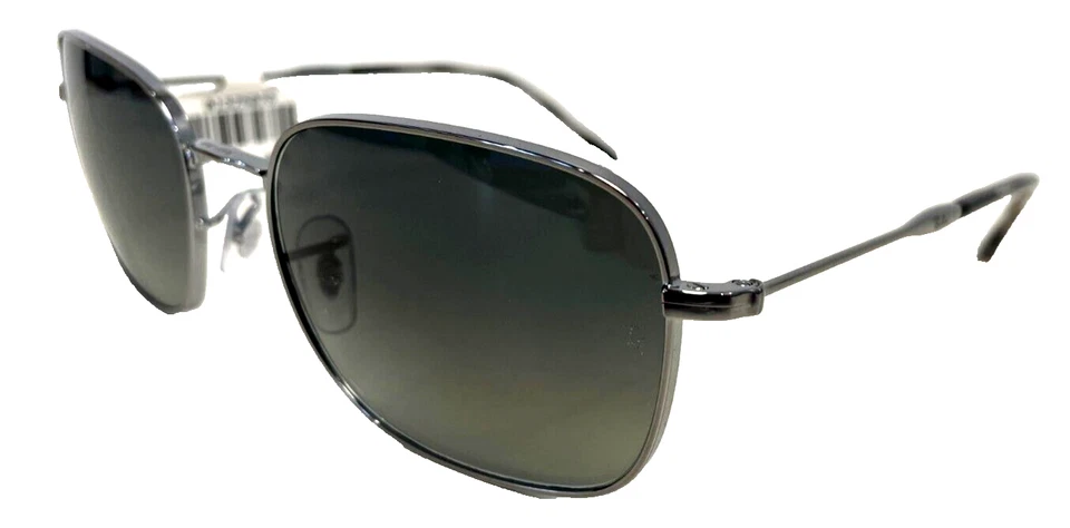 RAY-BAN RB3706 004/71 POLISHED SILVER BLUE SUNGLASSES 57/20/145 - Image 3 of 4