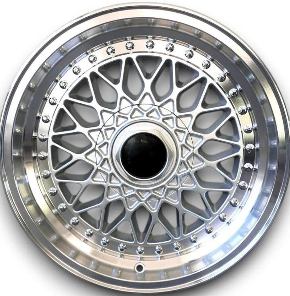 Super Rs Style Llantas de Aleación Ligera Plata para VW Jetta II 7x16 Et 28 - Imagen 2 de 3