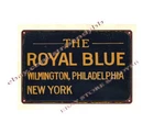 Baltimore and Ohio Railroad's passenger train New York Royal Blue Line metal tin