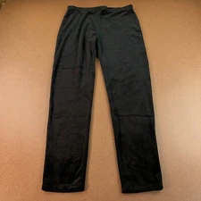 Fashion Nova Size XL "I'm A Softie" Black Velour Pants 