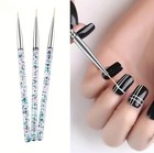 3pcs Nail Art Brush Pen Line Drawing Painting Liner Thin Brushes 7/9/11mm