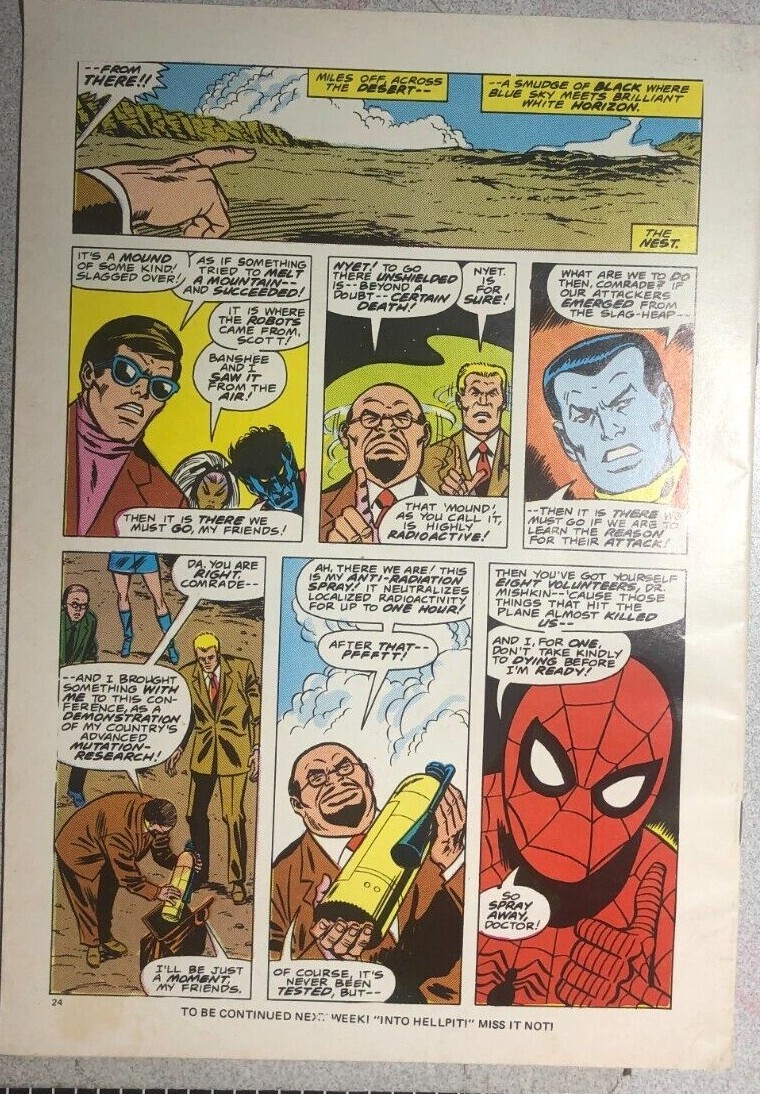 SUPER SPIDER-MAN TV COMIC #495 (1982) Marvel Comics UK X-Men VG+/