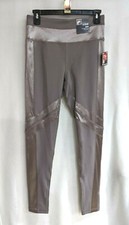FILA Women's Rope Grey/Metallic High Rise 7/8 Leggings - Size M - NWT