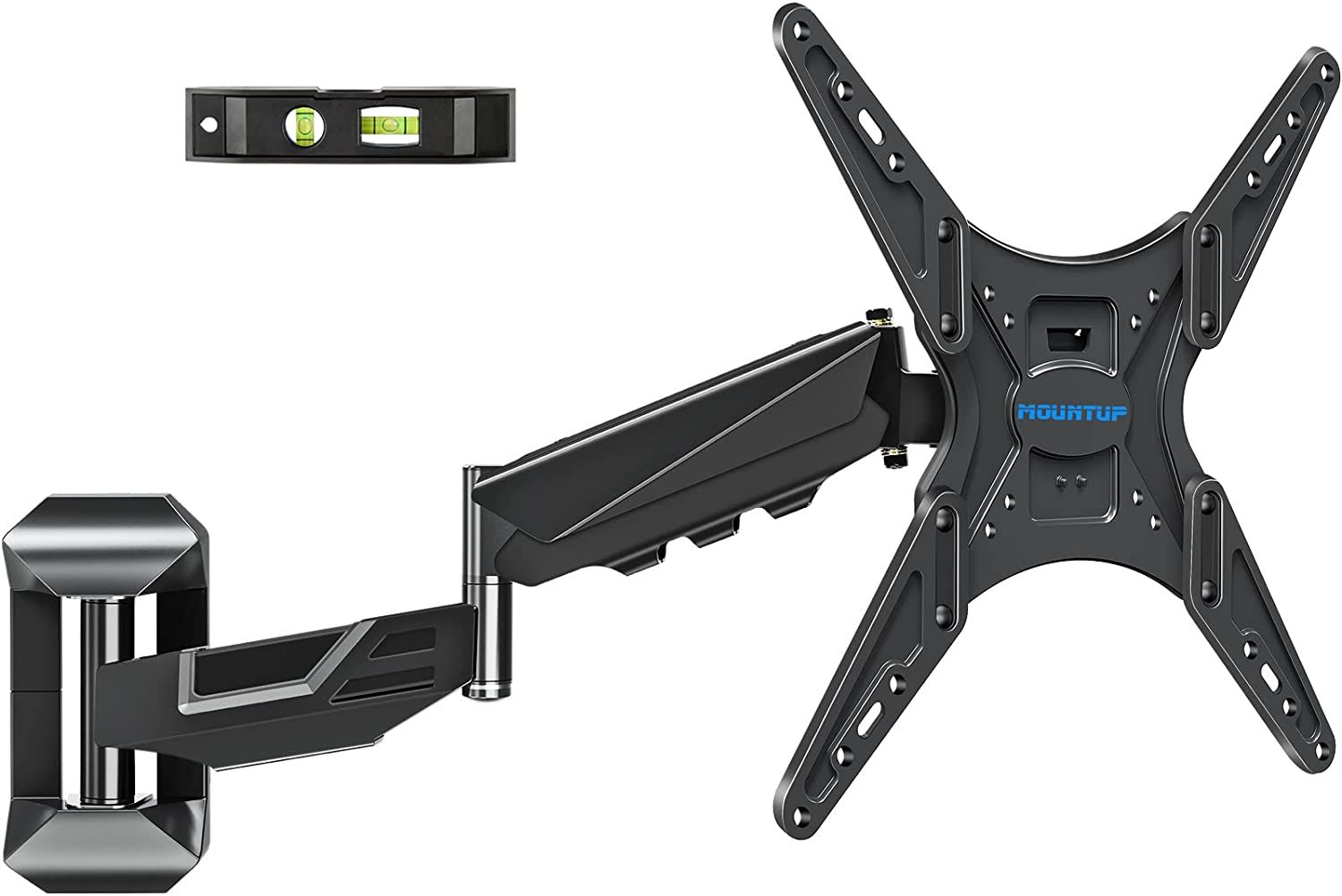 MOUNTUP Height Adjustable TV Wall Mount, Mount for Most 23-55 Inch BLACK