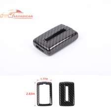 Carbon Key Fob Cover Protector Case Shell Skins Trim For Jeep Grand Cherokee 21