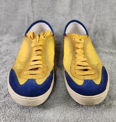 Zara Man Shoes Mens Size 9 Yellow Blue Distressed Style  display picture 2