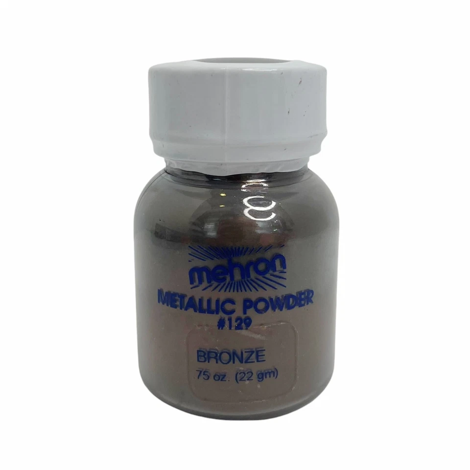 Mehron Polvo Metálico Bronce #129 .75oz 22g Suelto Ultra Fino Maquillaje Pigmento Nuevo Foto 2 de 4