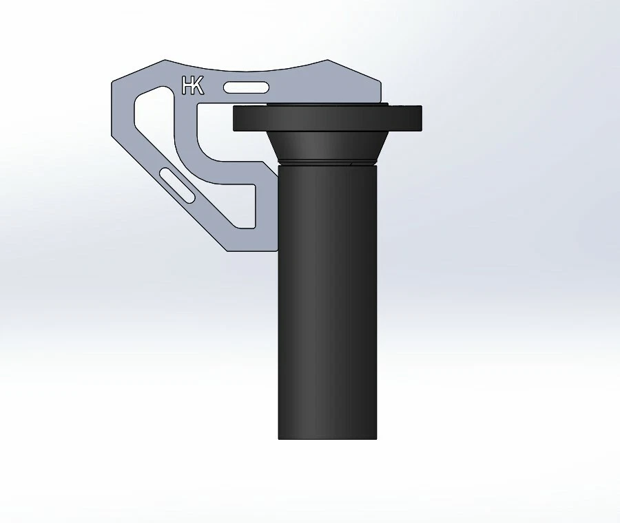 Small Tri-Square, fits 45*, 90*, flange, laser cut 3/16" Aluminum, Pipefitter - Image 4 of 4