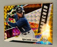 2021 Panini Mosaic #L8 Kyle Lewis Launched Orange Mosaic Prizm 1/99 Mariners ROY