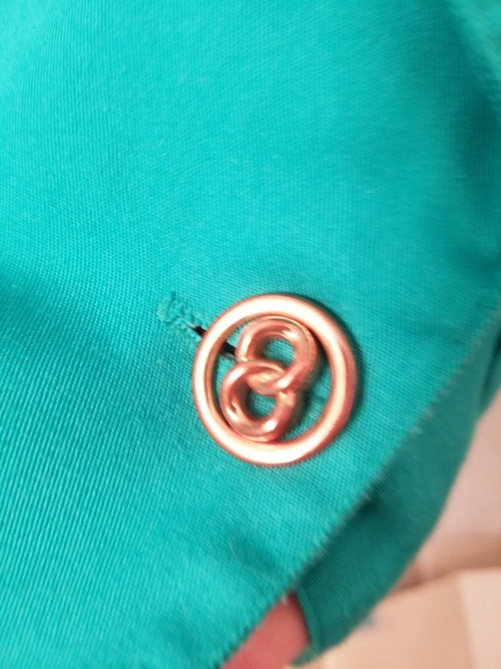 Abrigo Chaqueta Blazer Maggie Lawrence Mujer Talla L Grande Verde Foto 3 de 4