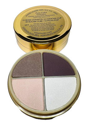 Estee Lauder ROSE CONFETTI-MOCHA CUP-SUGAR CUBE-PLUM POP EyeShadow Quad
