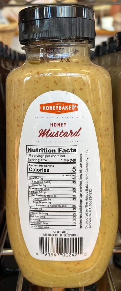 Honey Baked Ham Honey Mustard Sauce 12 oz w/Harper & Ivy Magnetic List