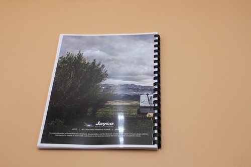 Jayco 2024 Towable Owner Manual Instructions User Guide 108 pages protective cov - Picture 10 of 10